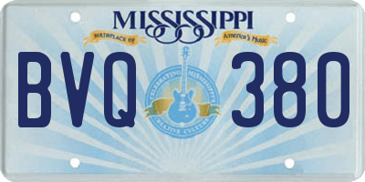 MS license plate BVQ380