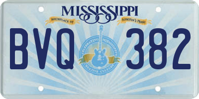 MS license plate BVQ382