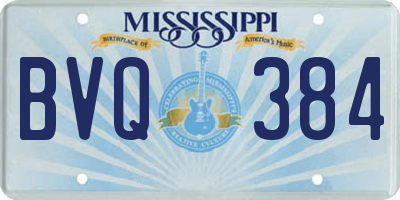 MS license plate BVQ384