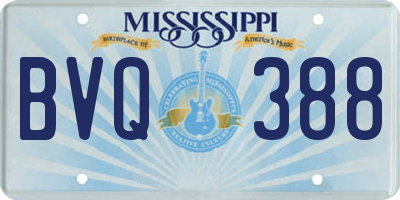 MS license plate BVQ388