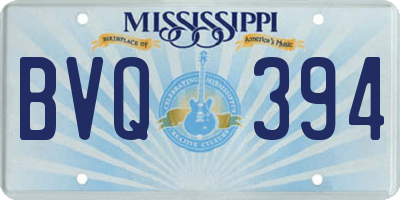 MS license plate BVQ394