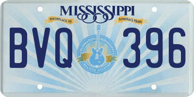 MS license plate BVQ396