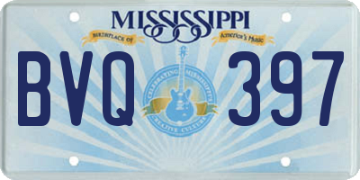 MS license plate BVQ397