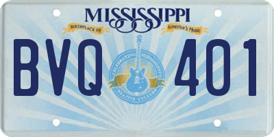 MS license plate BVQ401