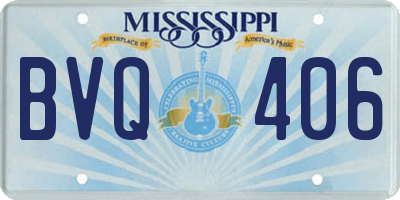 MS license plate BVQ406