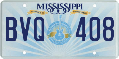 MS license plate BVQ408