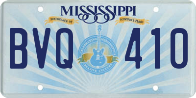 MS license plate BVQ410