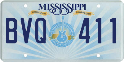 MS license plate BVQ411