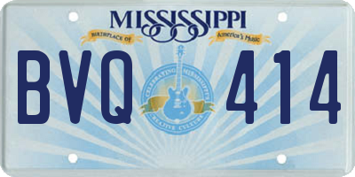 MS license plate BVQ414