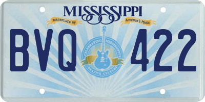 MS license plate BVQ422