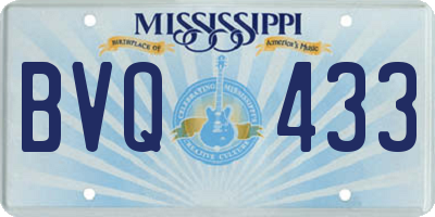MS license plate BVQ433