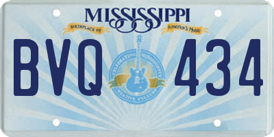 MS license plate BVQ434