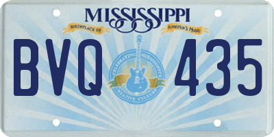 MS license plate BVQ435