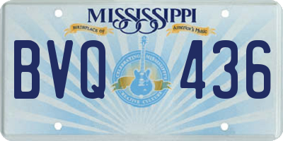 MS license plate BVQ436