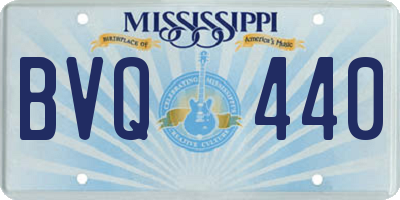 MS license plate BVQ440