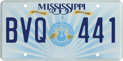 MS license plate BVQ441