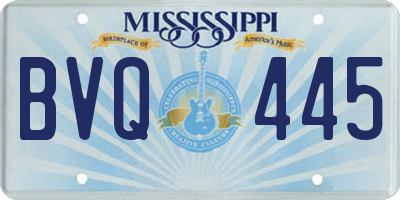 MS license plate BVQ445