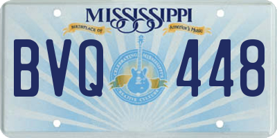 MS license plate BVQ448