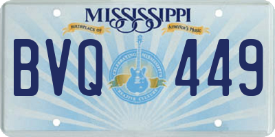 MS license plate BVQ449
