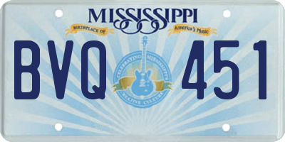 MS license plate BVQ451