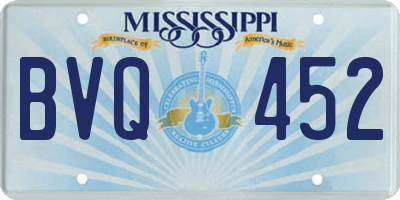 MS license plate BVQ452