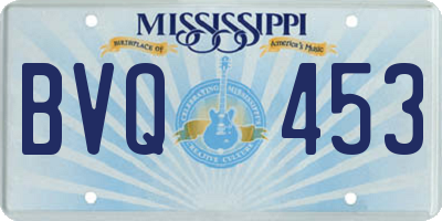 MS license plate BVQ453