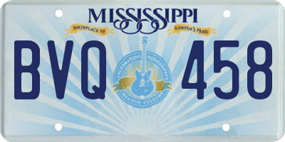 MS license plate BVQ458