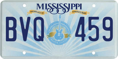 MS license plate BVQ459