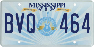 MS license plate BVQ464