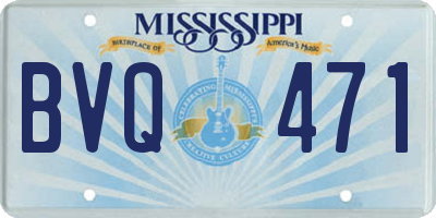 MS license plate BVQ471