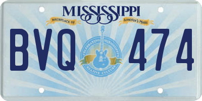 MS license plate BVQ474