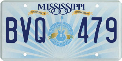 MS license plate BVQ479