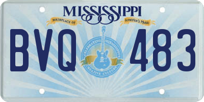 MS license plate BVQ483