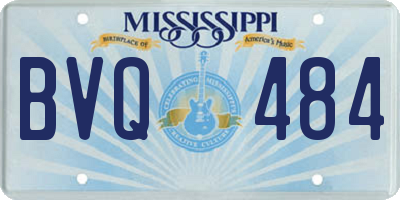 MS license plate BVQ484