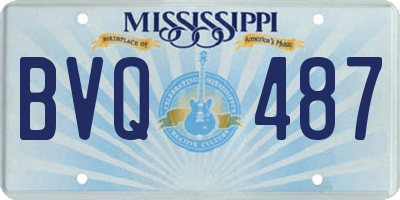 MS license plate BVQ487