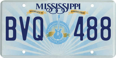 MS license plate BVQ488