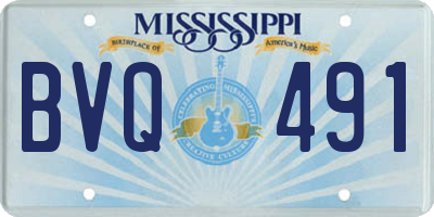 MS license plate BVQ491