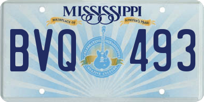 MS license plate BVQ493