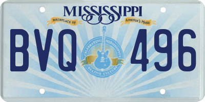 MS license plate BVQ496