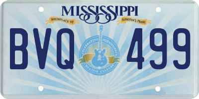 MS license plate BVQ499