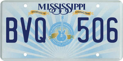 MS license plate BVQ506