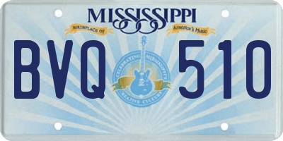 MS license plate BVQ510