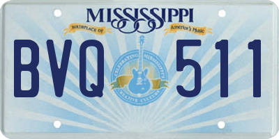 MS license plate BVQ511