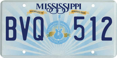MS license plate BVQ512