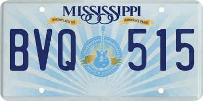 MS license plate BVQ515