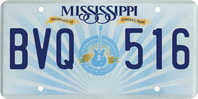 MS license plate BVQ516