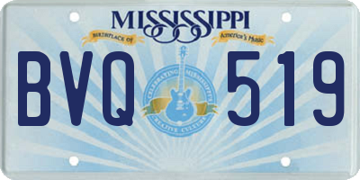 MS license plate BVQ519