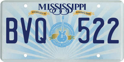 MS license plate BVQ522