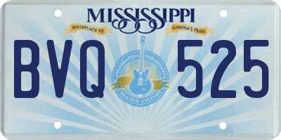 MS license plate BVQ525