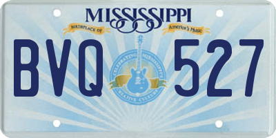 MS license plate BVQ527
